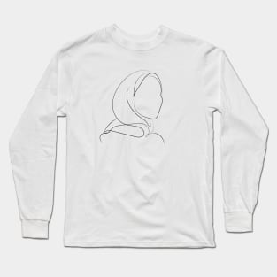 Logo Line Drawing Female Long Sleeve T-Shirt